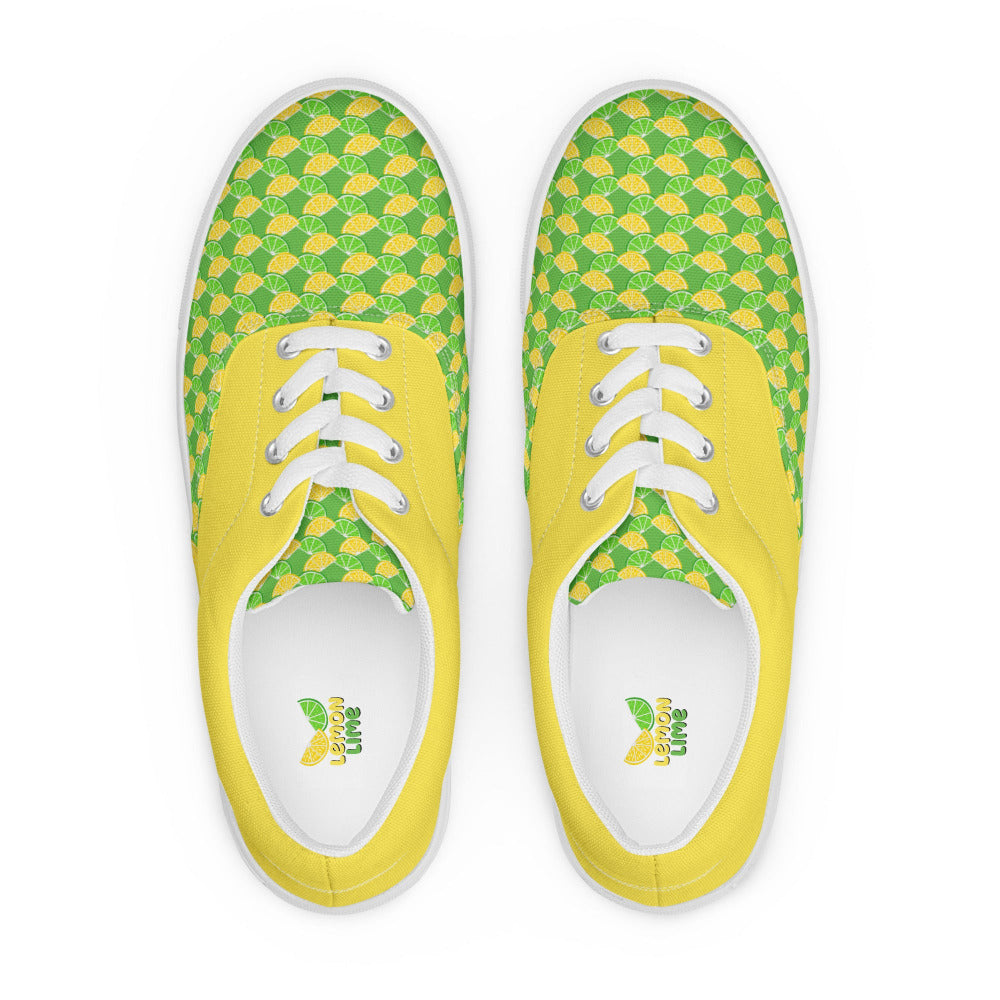 Lemon Lime Womens Canvas Sneakers - https://ascensionemporium.net